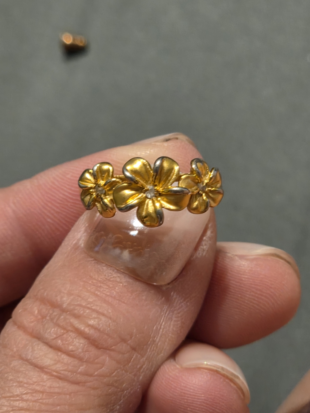 Gold Plumera Floral Band Ring - Women Jewelry